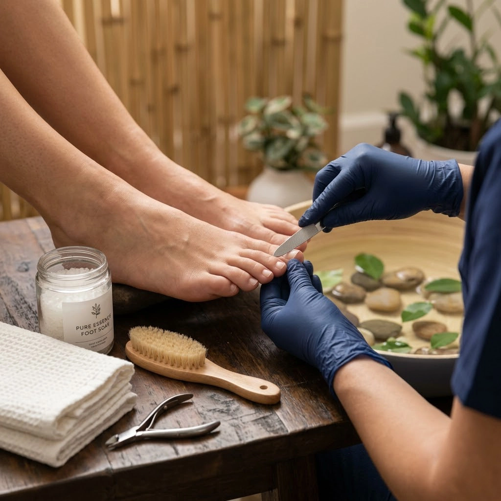 spa-pedicure-focused-on-natural-nails spa pedicure focused on natural nails